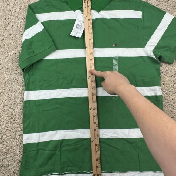 NWT Men's Tommy Hilfiger Short Sleeve Striped Classic Fit Polo Shirt Small - Picture 8 of 11